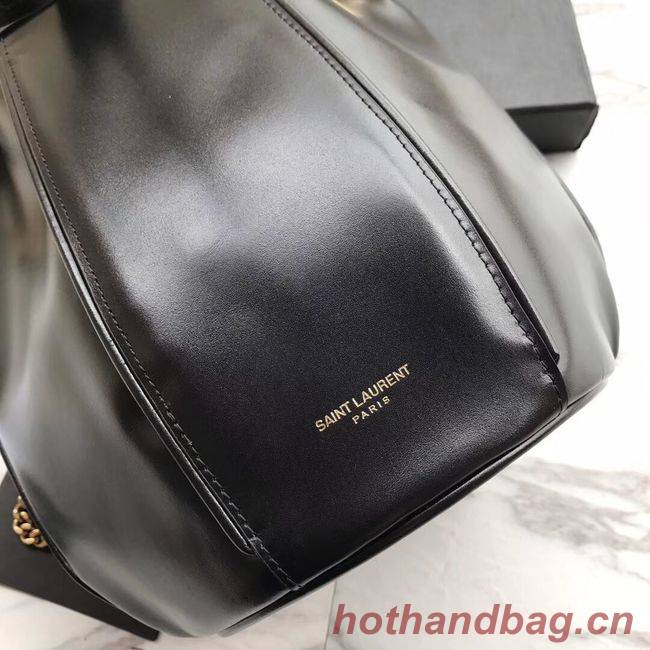 SAINT LAURENT Teddy leather bucket bag Y550168 black SAINT LAURENT Teddy leather bucket bag Y550168 black