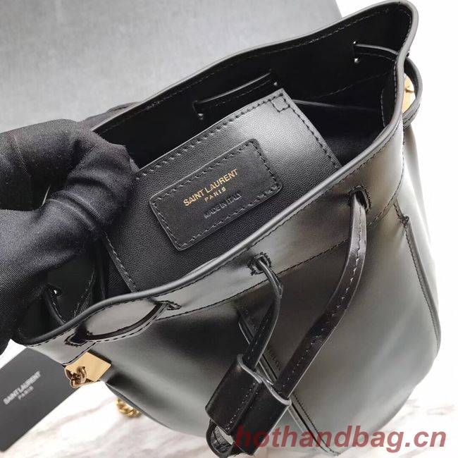 SAINT LAURENT Teddy leather bucket bag Y550168 black SAINT LAURENT Teddy leather bucket bag Y550168 black