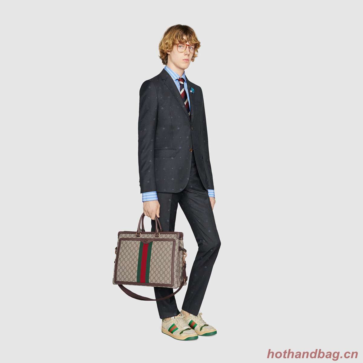 Gucci Ophidia GG briefcase 547970 brown Gucci Ophidia GG briefcase 547970 brown