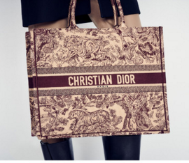 DIOR BOOK TOTE BAG TOILE DE JOUY M1286ZT Oxblood red DIOR BOOK TOTE BAG TOILE DE JOUY M1286ZT Oxblood red