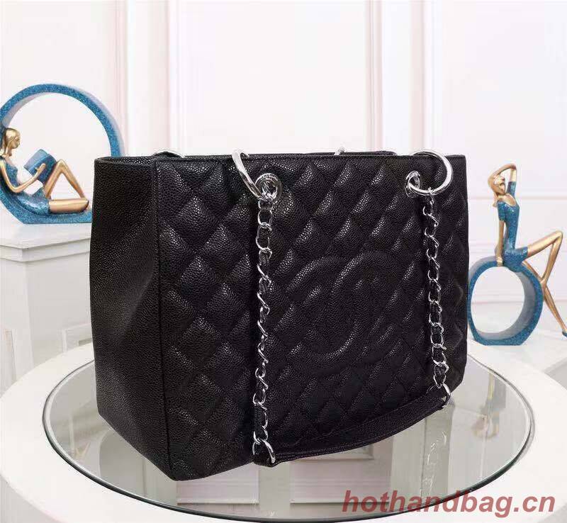 Chanel Caviar Calfskin Leather Tote Bag 20995 Black Chanel Caviar Calfskin Leather Tote Bag 20995 Black