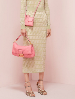 FENDI BAGUETTE Mini Shoulder Bag 8BS017 pink FENDI BAGUETTE Mini Shoulder Bag 8BS017 pink