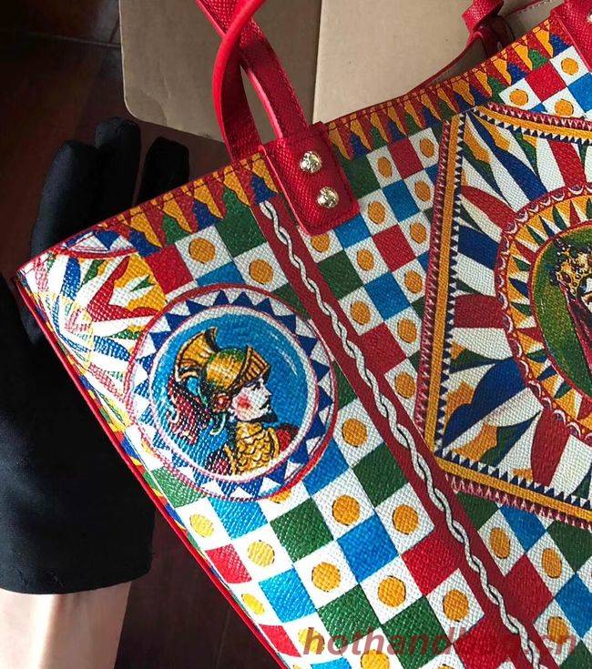 Dolce & Gabbana Calfskin Tote Bags 4116 red Dolce & Gabbana Calfskin Tote Bags 4116 red