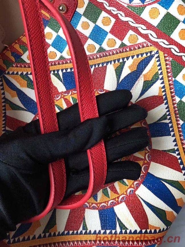 Dolce & Gabbana Calfskin Tote Bags 4116 red Dolce & Gabbana Calfskin Tote Bags 4116 red