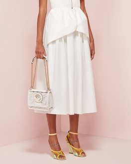 Fendi KAN I F SMALLPU tote bag 8BT286A7T white Fendi KAN I F SMALLPU tote bag 8BT286A7T white