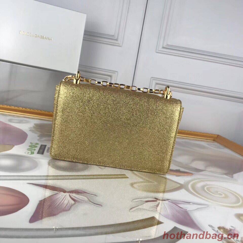 Dolce & Gabbana Original Leather Shoulder Bag BB6315 Gold Dolce & Gabbana Original Leather Shoulder Bag BB6315 Gold