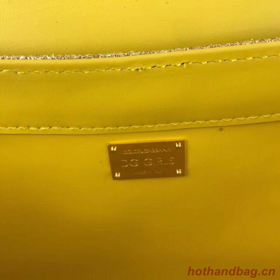 Dolce & Gabbana Original Leather Shoulder Bag BB6315 Gold Dolce & Gabbana Original Leather Shoulder Bag BB6315 Gold