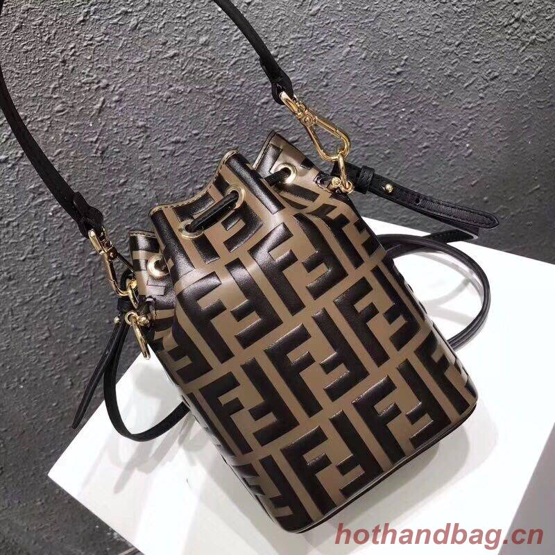 Fendi MON TRESOR Multicolor leather bag 8BT298A Black Fendi MON TRESOR Multicolor leather bag 8BT298A Black