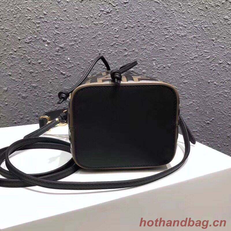 Fendi MON TRESOR Multicolor leather bag 8BT298A Black Fendi MON TRESOR Multicolor leather bag 8BT298A Black