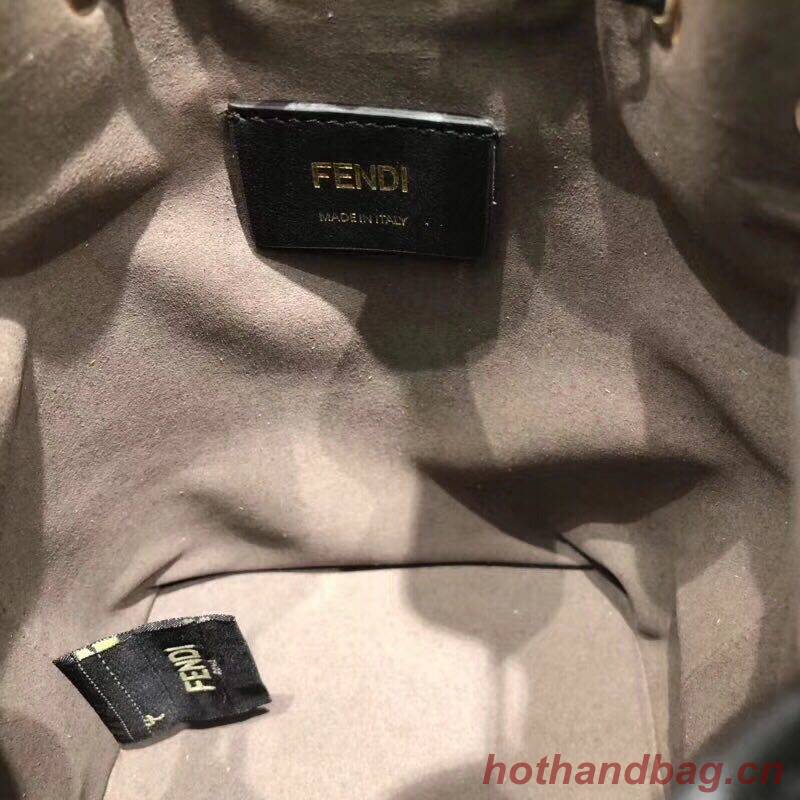 Fendi MON TRESOR Multicolor leather bag 8BT298A Black Fendi MON TRESOR Multicolor leather bag 8BT298A Black