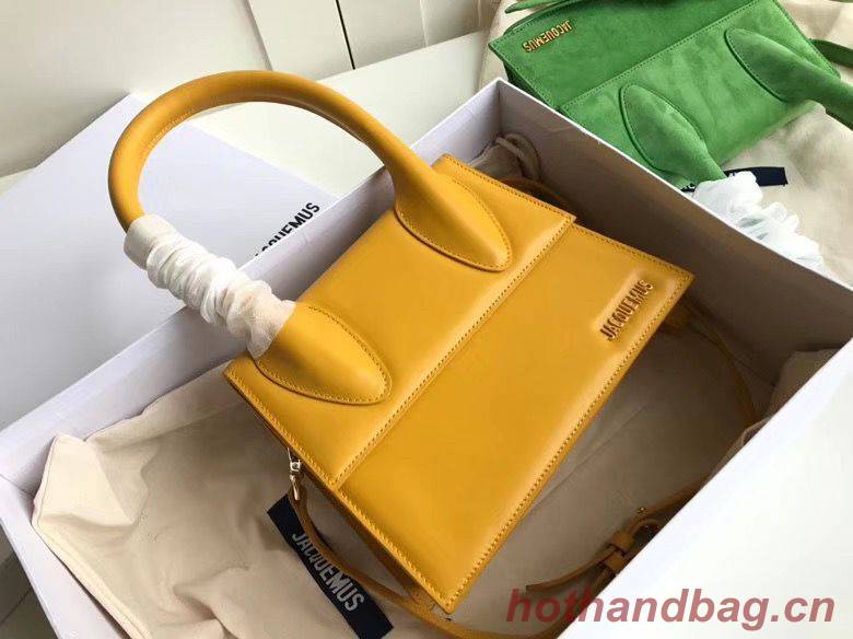 Jacquemus Original Leather Top Handle Bag J76235 Yellow Jacquemus Original Leather Top Handle Bag J76235 Yellow