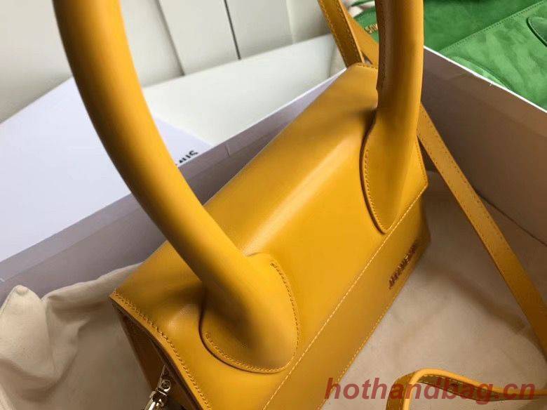 Jacquemus Original Leather Top Handle Bag J76235 Yellow Jacquemus Original Leather Top Handle Bag J76235 Yellow