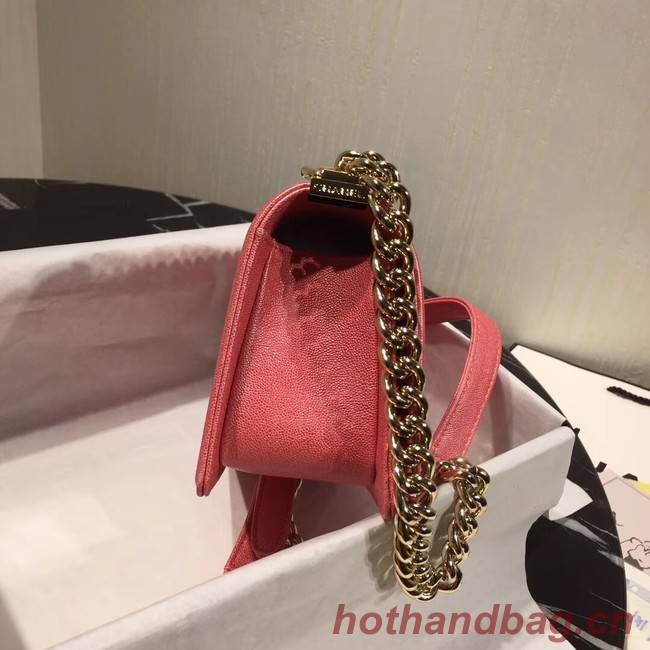 Boy Chanel Flap Shoulder Bag Original Leather Pink A67085 Gold Boy Chanel Flap Shoulder Bag Original Leather Pink A67085 Gold