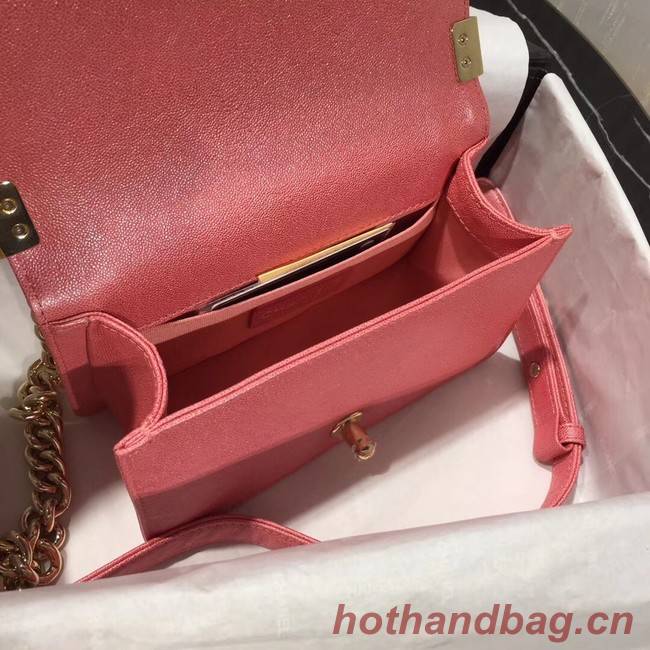 Boy Chanel Flap Shoulder Bag Original Leather Pink A67085 Gold Boy Chanel Flap Shoulder Bag Original Leather Pink A67085 Gold