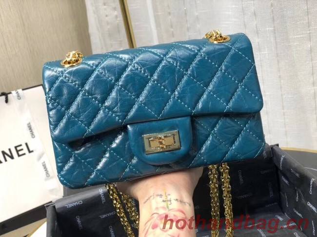 Chanel Shoulder Bag Original Leather Blue AS0874 Gold Chanel Shoulder Bag Original Leather Blue AS0874 Gold