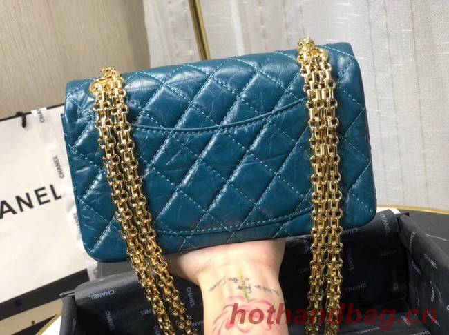 Chanel Shoulder Bag Original Leather Blue AS0874 Gold Chanel Shoulder Bag Original Leather Blue AS0874 Gold