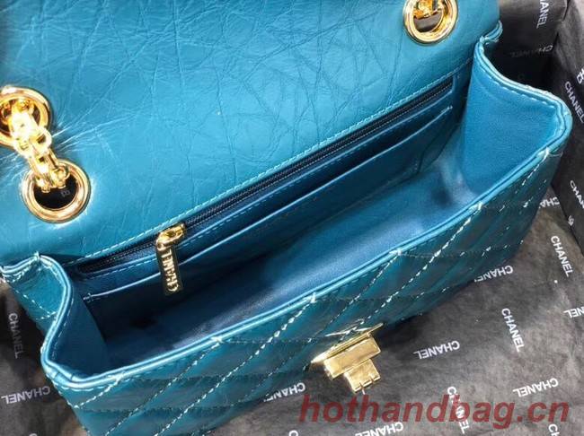 Chanel Shoulder Bag Original Leather Blue AS0874 Gold Chanel Shoulder Bag Original Leather Blue AS0874 Gold