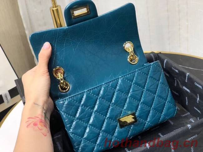 Chanel Shoulder Bag Original Leather Blue AS0874 Gold Chanel Shoulder Bag Original Leather Blue AS0874 Gold