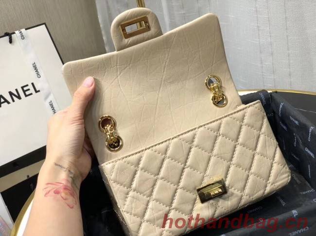 Chanel Shoulder Bag Original Leather Off White AS0874 Gold Chanel Shoulder Bag Original Leather Off White AS0874 Gold