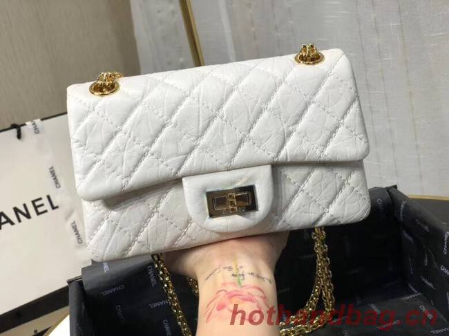 Chanel Shoulder Bag Original Leather White AS0874 Gold Chanel Shoulder Bag Original Leather White AS0874 Gold