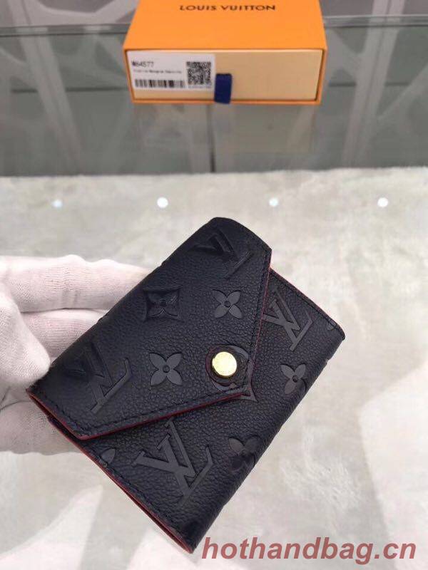 Louis Vuitton Original Monogram Empreinte Wallet M58439 Navy Blue Louis Vuitton Original Monogram Empreinte Wallet M58439 Navy Blue
