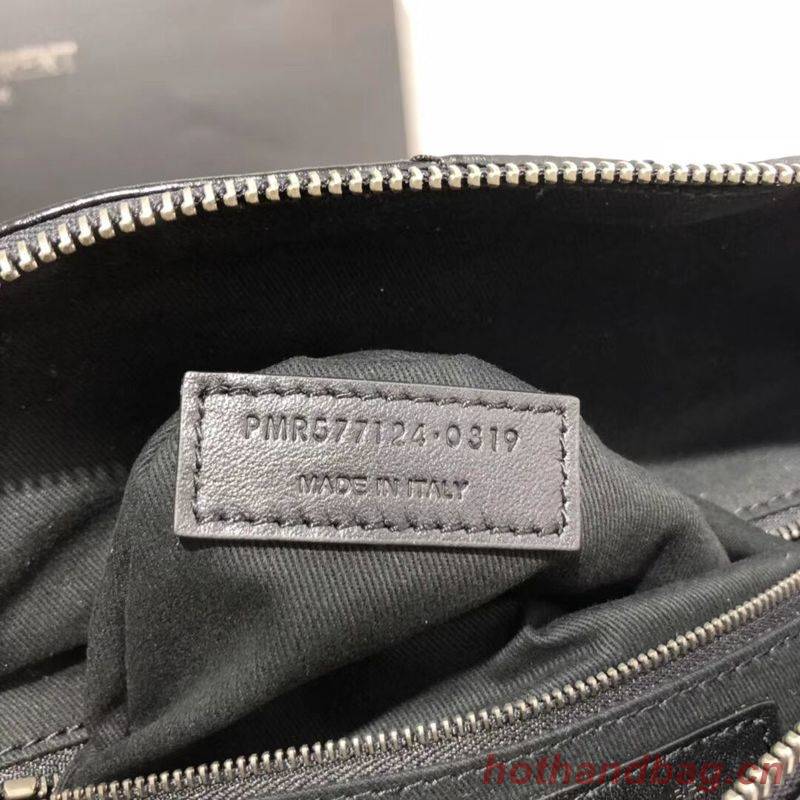 Yves Saint Laurent Niki Leather Shoulder Bag Y577124 Black Yves Saint Laurent Niki Leather Shoulder Bag Y577124 Black