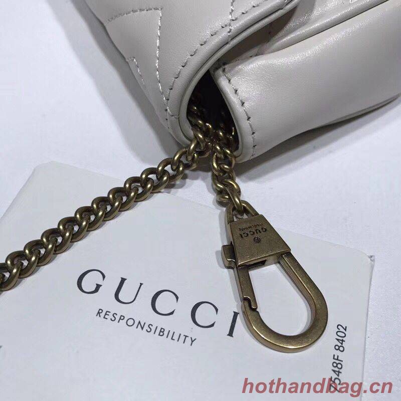 Gucci GG Marmont super mini bag 574969 white Gucci GG Marmont super mini bag 574969 white