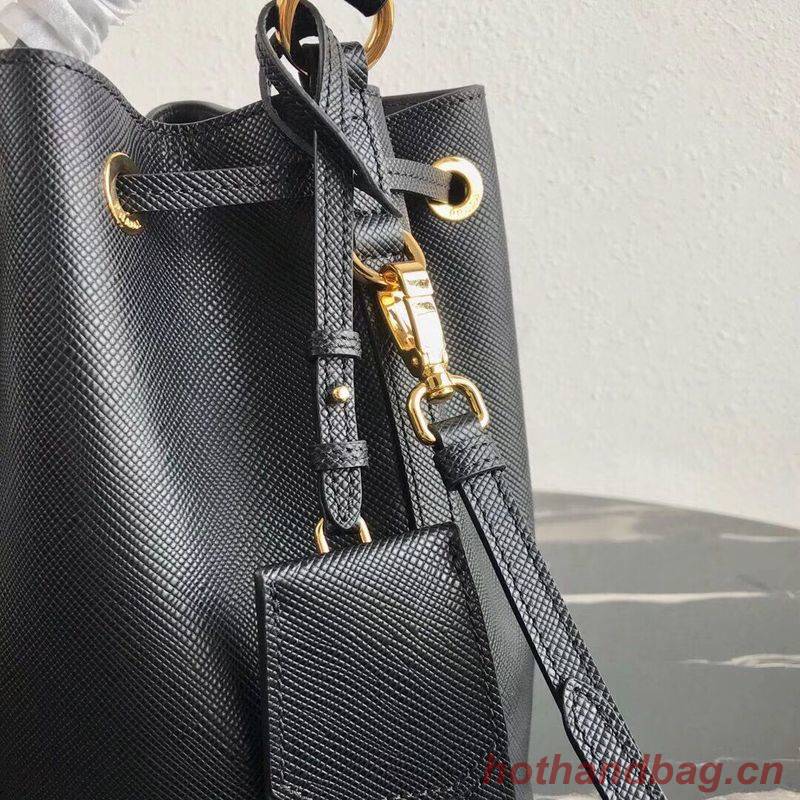Prada Galleria Saffiano Leather Bag 1BE032 Black Prada Galleria Saffiano Leather Bag 1BE032 Black
