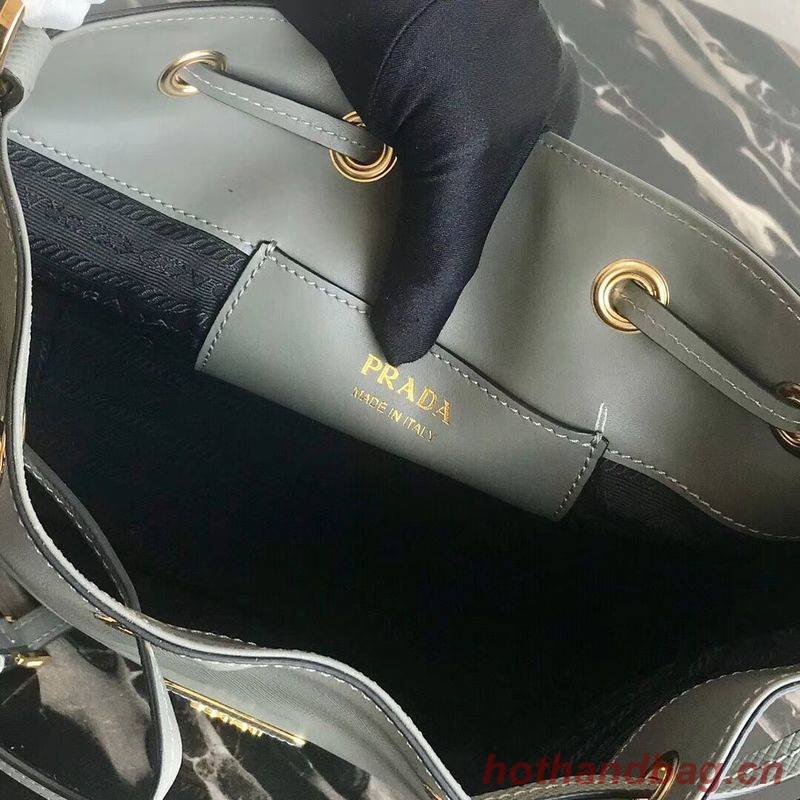 Prada Galleria Saffiano Leather Bag 1BE032 Gray Prada Galleria Saffiano Leather Bag 1BE032 Gray