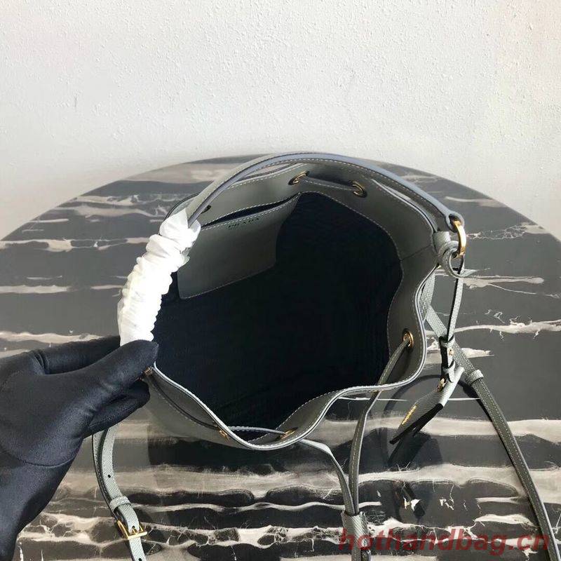 Prada Galleria Saffiano Leather Bag 1BE032 Gray Prada Galleria Saffiano Leather Bag 1BE032 Gray