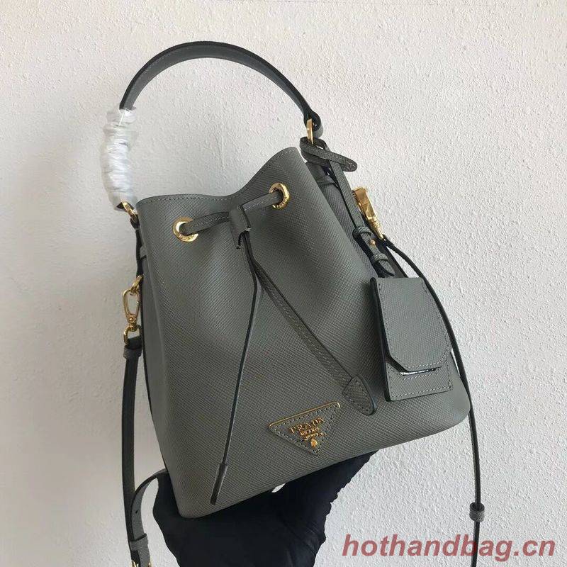Prada Galleria Saffiano Leather Bag 1BE032 Gray Prada Galleria Saffiano Leather Bag 1BE032 Gray