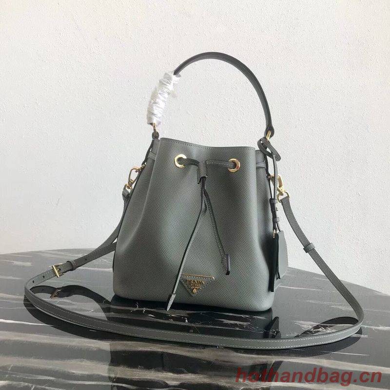 Prada Galleria Saffiano Leather Bag 1BE032 Gray Prada Galleria Saffiano Leather Bag 1BE032 Gray