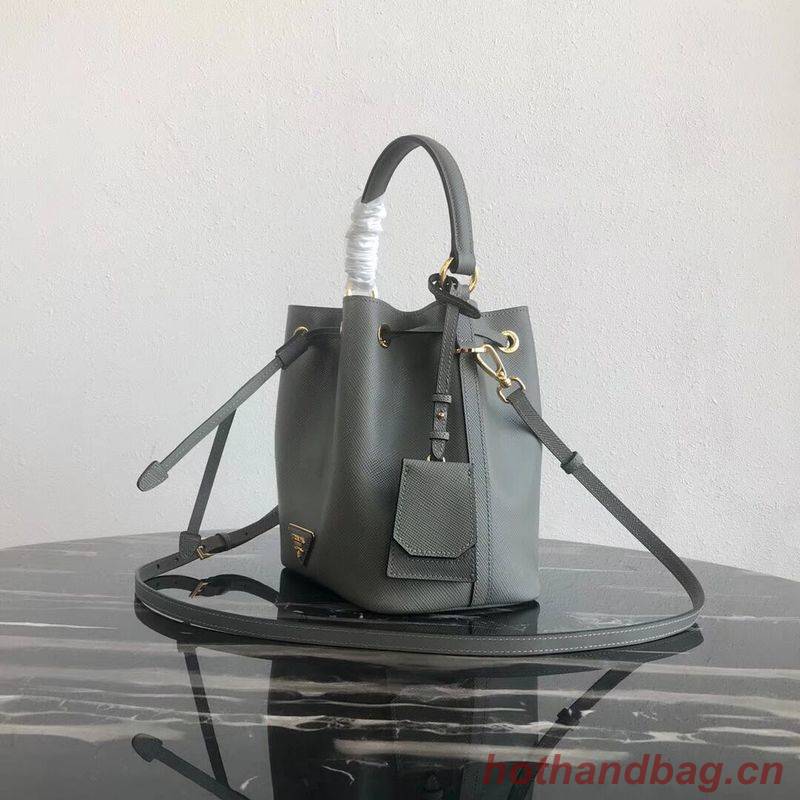 Prada Galleria Saffiano Leather Bag 1BE032 Gray Prada Galleria Saffiano Leather Bag 1BE032 Gray