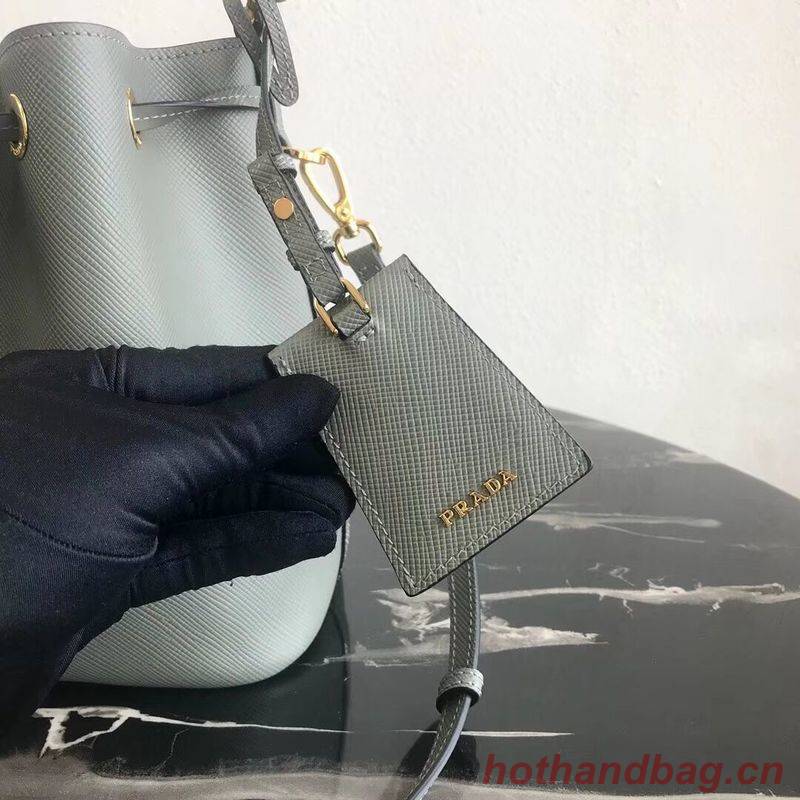 Prada Galleria Saffiano Leather Bag 1BE032 Gray Prada Galleria Saffiano Leather Bag 1BE032 Gray