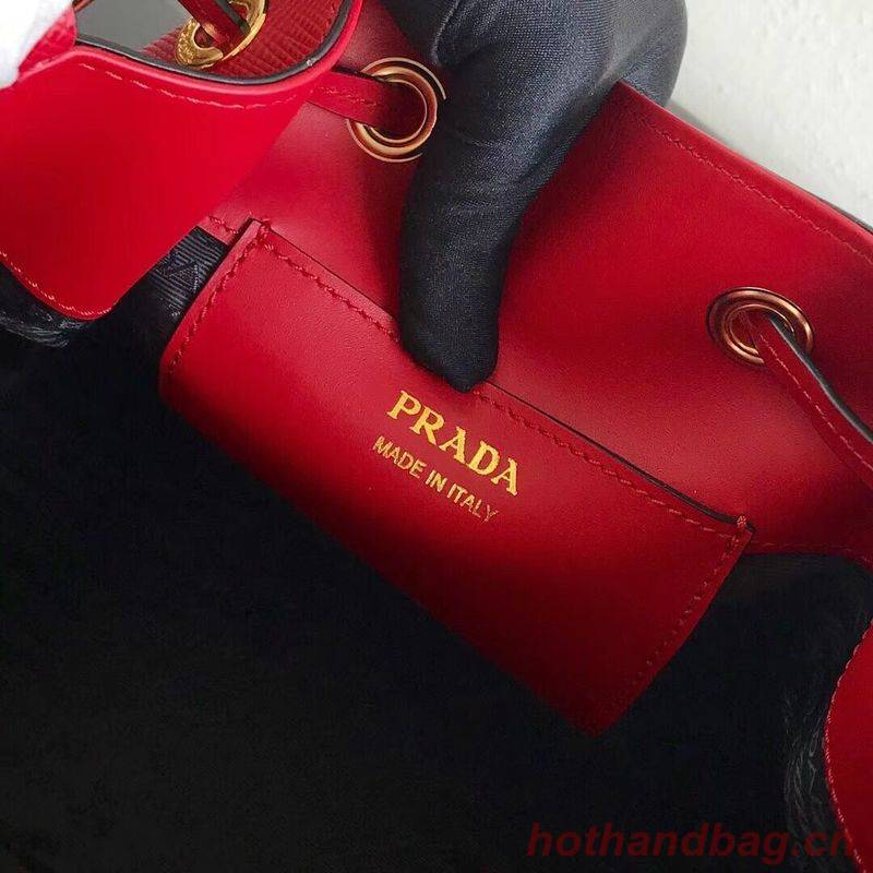 Prada Galleria Saffiano Leather Bag 1BE032 Red Prada Galleria Saffiano Leather Bag 1BE032 Red