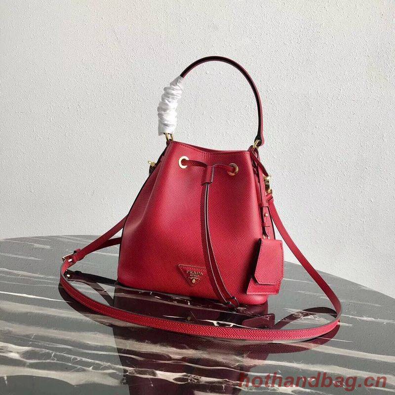 Prada Galleria Saffiano Leather Bag 1BE032 Red Prada Galleria Saffiano Leather Bag 1BE032 Red