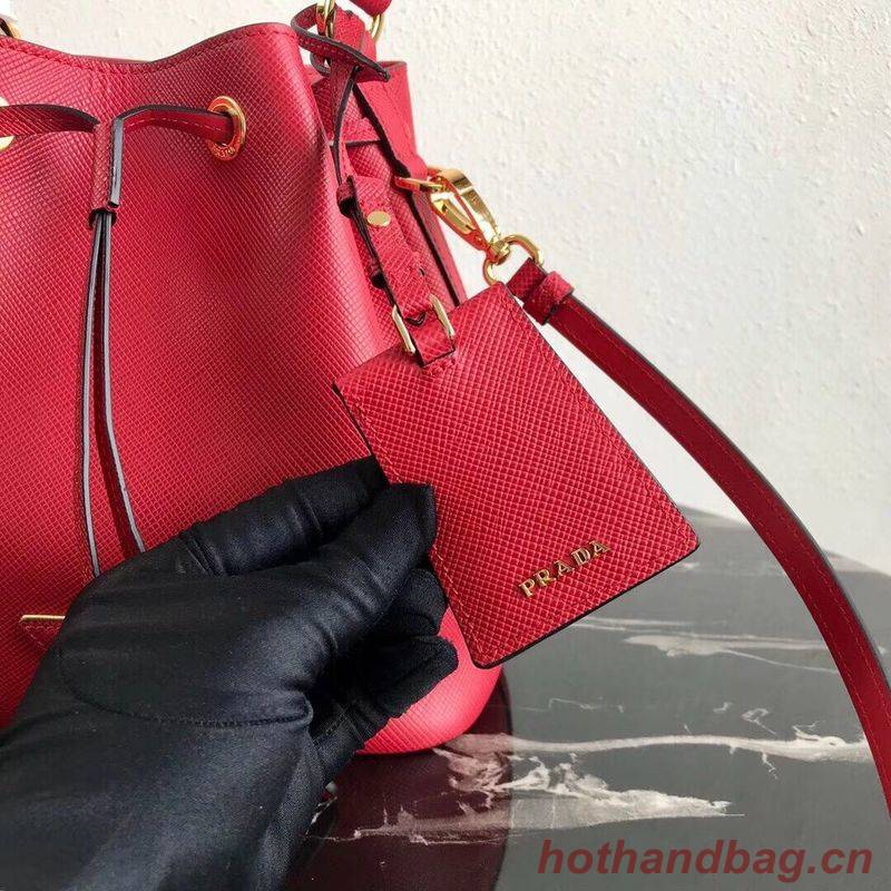 Prada Galleria Saffiano Leather Bag 1BE032 Red Prada Galleria Saffiano Leather Bag 1BE032 Red