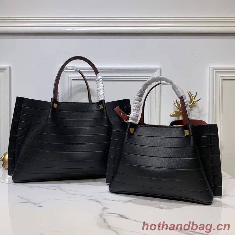 VALENTINO Origianl Leather Bag Bar Embossing V0099F Black VALENTINO Origianl Leather Bag Bar Embossing V0099F Black