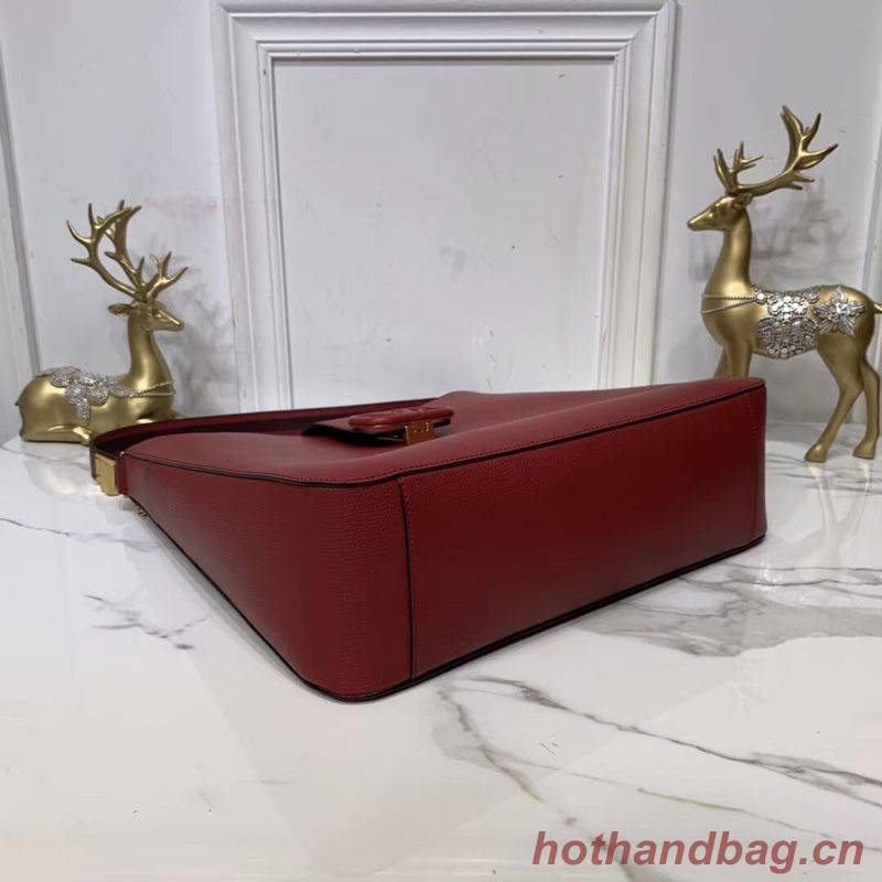 VALENTINO Origianl Palm Leather Bag V5002 Wine VALENTINO Origianl Palm Leather Bag V5002 Wine