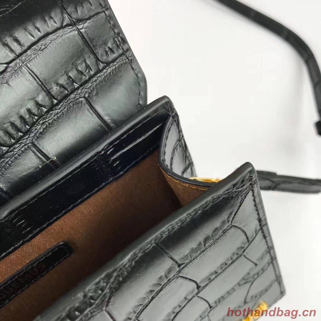 Jacquemus Original Leather Mini Top Handle Bag J8088 Black Jacquemus Original Leather Mini Top Handle Bag J8088 Black
