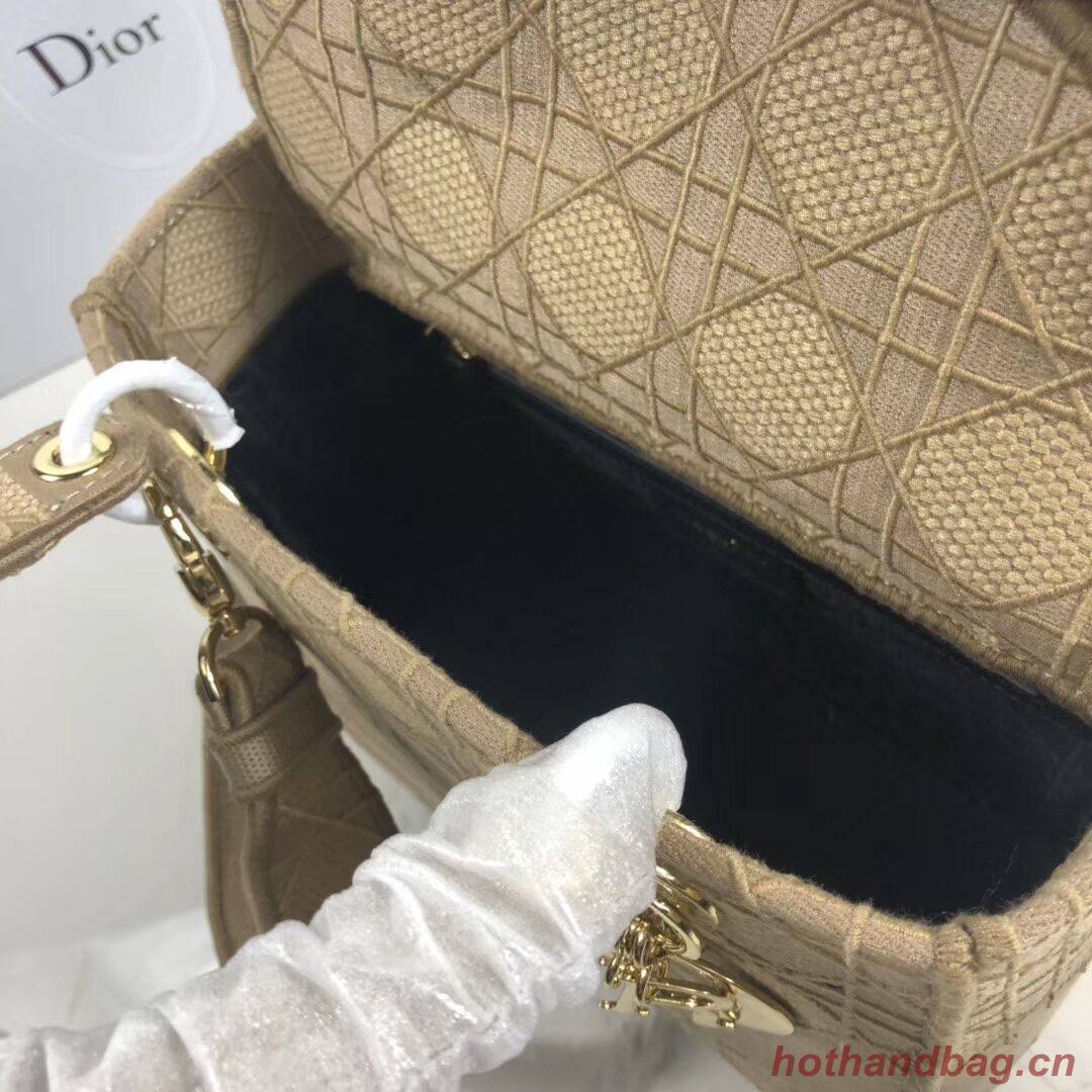 LADY DIOR TOTE BAG IN EMBROIDERED CANVAS C4532 apricot LADY DIOR TOTE BAG IN EMBROIDERED CANVAS C4532 apricot