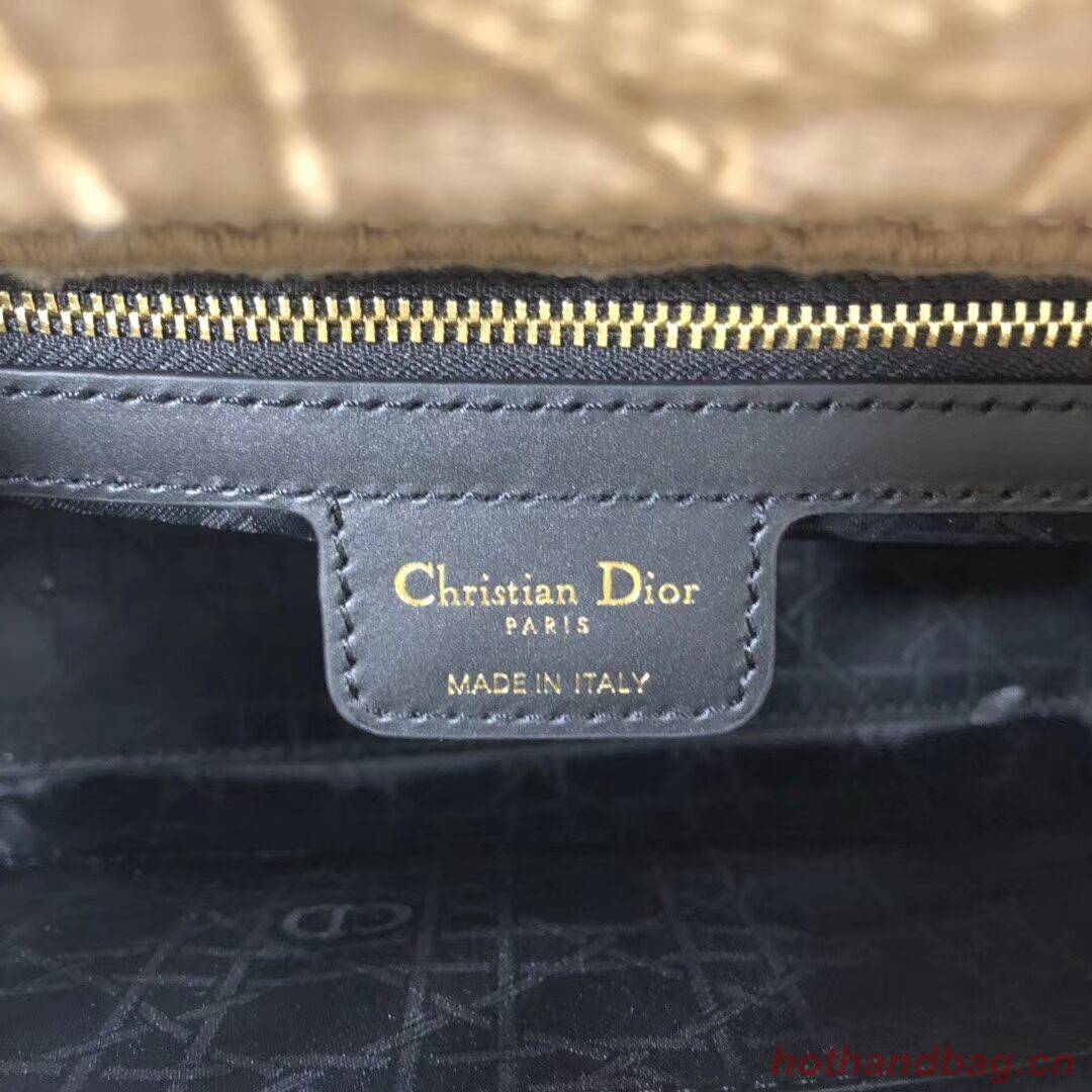 LADY DIOR TOTE BAG IN EMBROIDERED CANVAS C4532 apricot LADY DIOR TOTE BAG IN EMBROIDERED CANVAS C4532 apricot