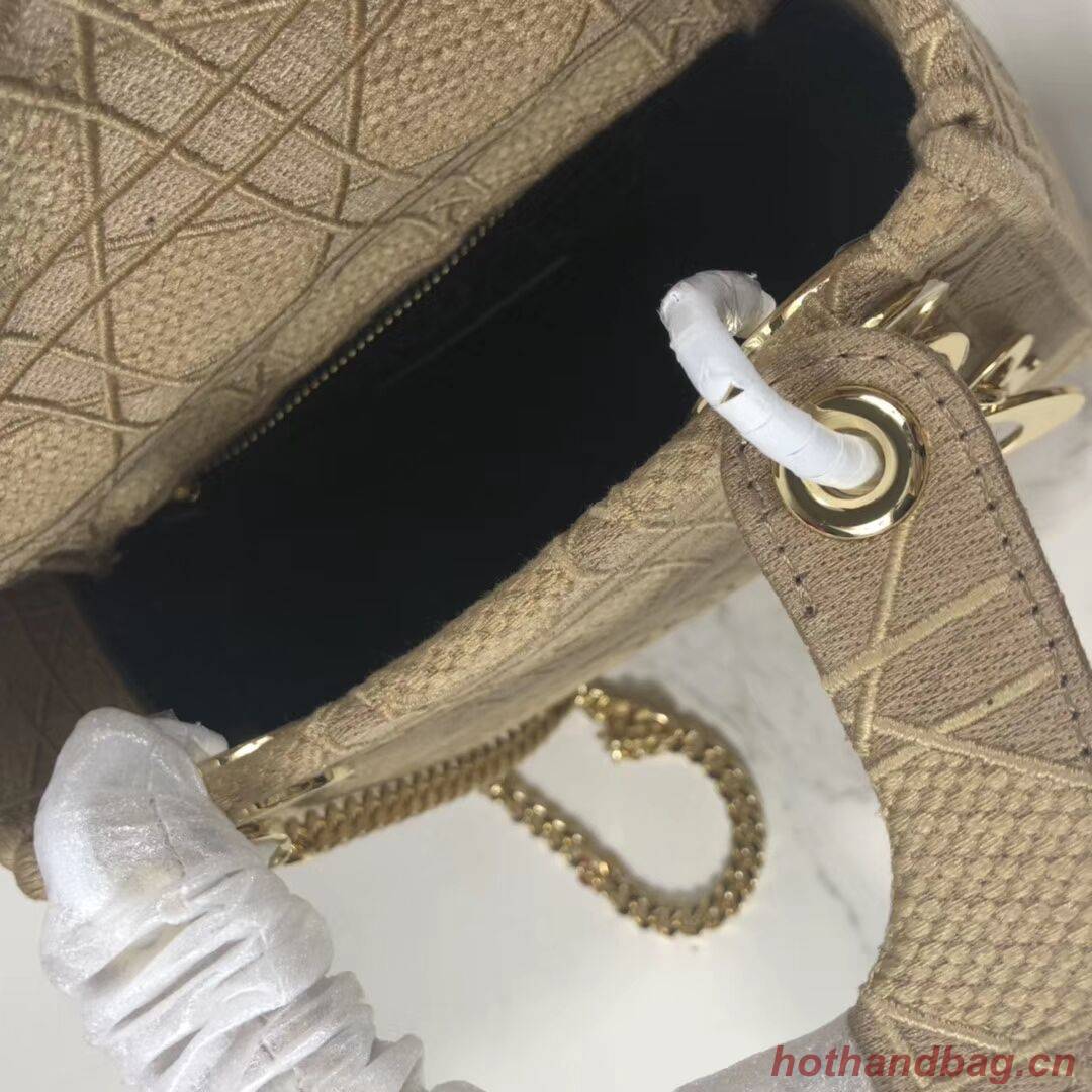 MINI LADY DIOR TOTE BAG IN EMBROIDERED CANVAS C4531 Nude MINI LADY DIOR TOTE BAG IN EMBROIDERED CANVAS C4531 Nude