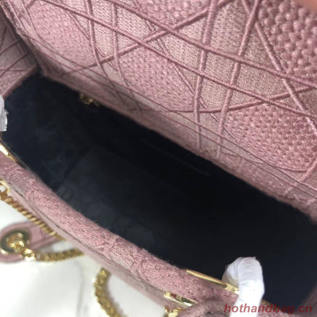 MINI LADY DIOR TOTE BAG IN EMBROIDERED CANVAS C4531 pink MINI LADY DIOR TOTE BAG IN EMBROIDERED CANVAS C4531 pink