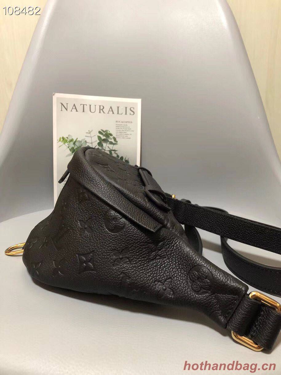 Louis Vuitton Monogram Canvas Original Leather Beltbag M55426 Black Louis Vuitton Monogram Canvas Original Leather Beltbag M55426 Black