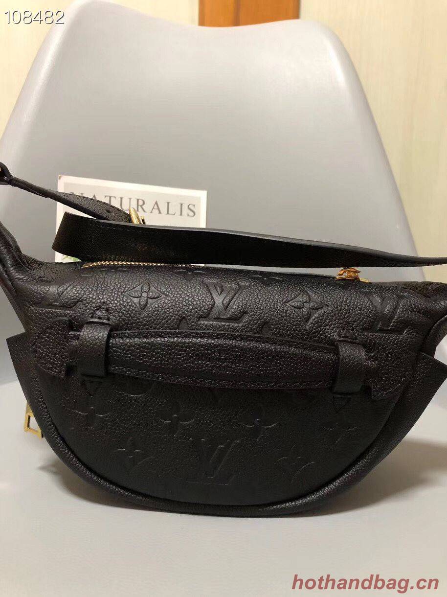 Louis Vuitton Monogram Canvas Original Leather Beltbag M55426 Black Louis Vuitton Monogram Canvas Original Leather Beltbag M55426 Black