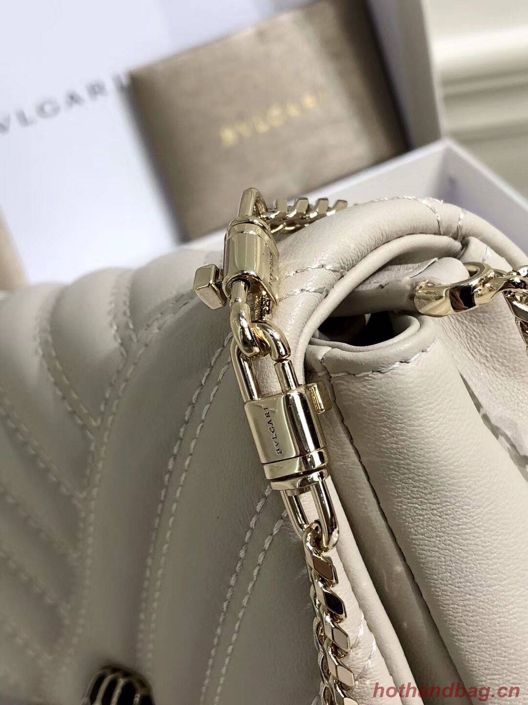 BVLGARI Shoulder Bag Calfskin Leather B288760 cream BVLGARI Shoulder Bag Calfskin Leather B288760 cream