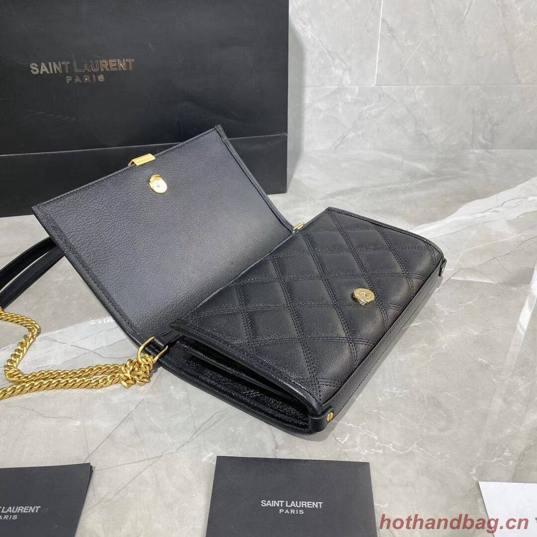 SAINT LAURENT leather shoulder bag Y585031 black SAINT LAURENT leather shoulder bag Y585031 black