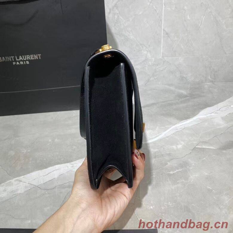 Yves Saint Laurent Small Original Nubuck leather Shoulder Bag Y585061 black Yves Saint Laurent Small Original Nubuck leather Shoulder Bag Y585061 black