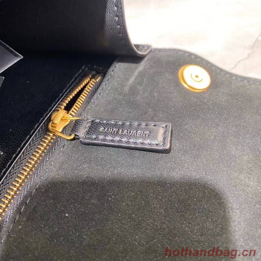 Yves Saint Laurent Small Original Nubuck leather Shoulder Bag Y585061 black Yves Saint Laurent Small Original Nubuck leather Shoulder Bag Y585061 black